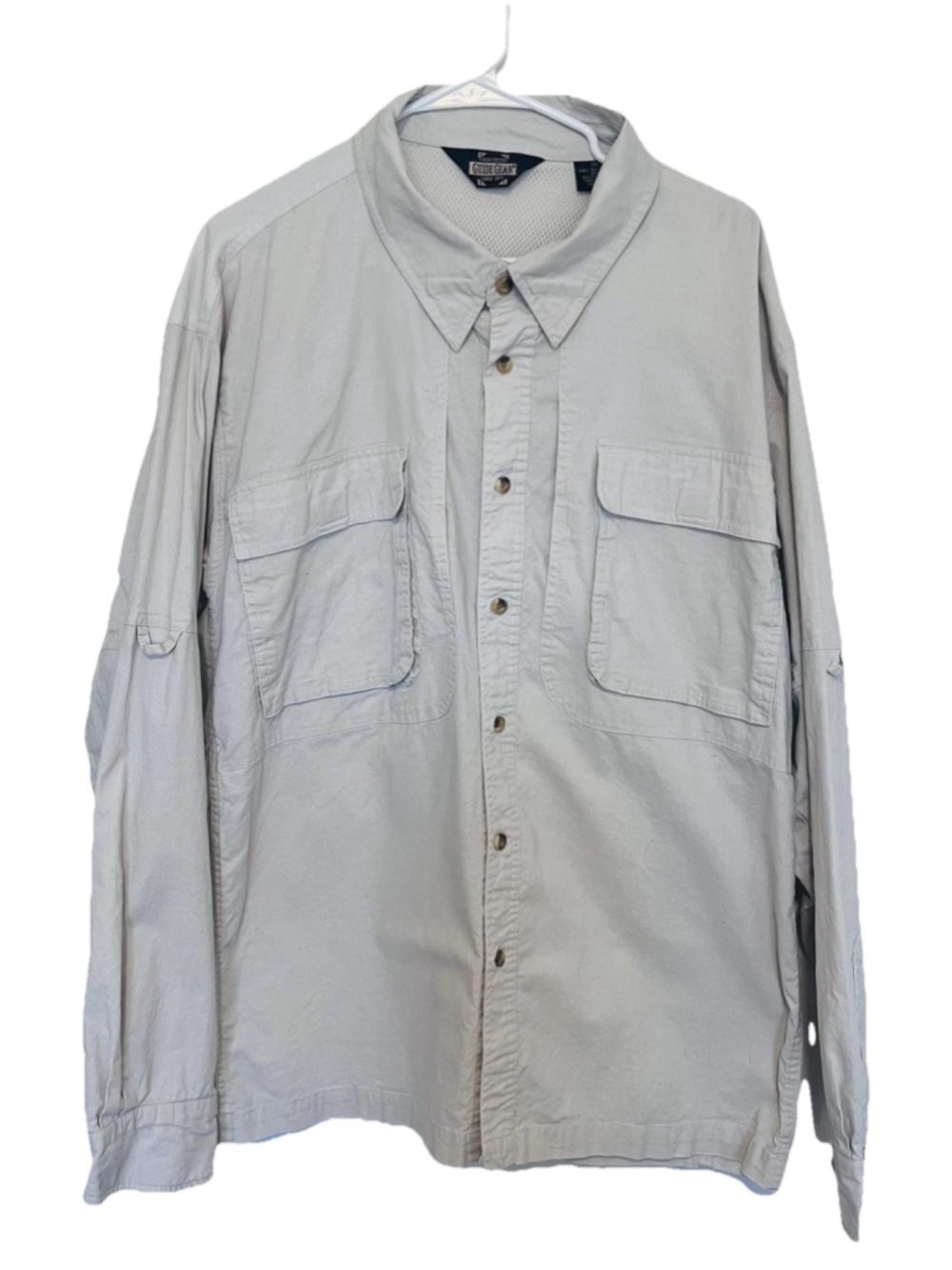 Guide Gear Field Tested Outdoor Vented Shirt Men’s 2XL XXL Khaki Fishing Hiking